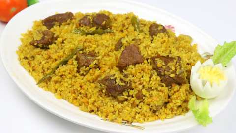 গরুর মাংসের ভুনা খিচুড়ি