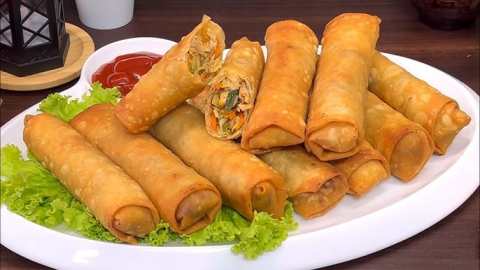 চিকেন স্প্রিং রোল