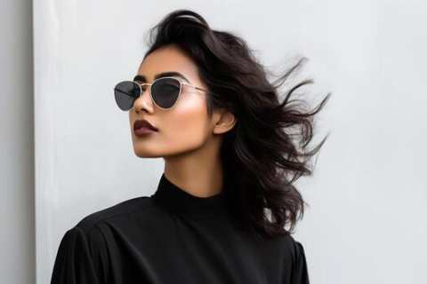 ai-generated-south-asian-female-model-wearing-sunglasses-photo