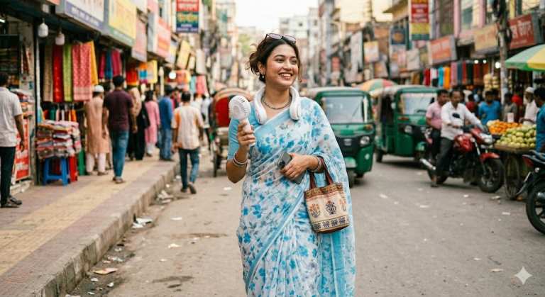 এই গরমের সাজেও থাকবে ‘হাওয়া হাওয়াই’ ট্রেন্ড- সঙ্গী যখন পোর্টেবল ফ্যান