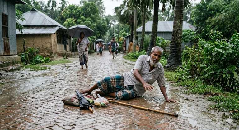 বর্ষায় পা পিছলে আঘাত পাওয়ার ঝুঁকি এড়াতে করণীয়
