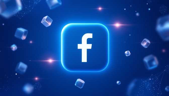 glowing-facebook-icon-stockcake