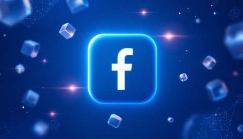 glowing-facebook-icon-stockcake