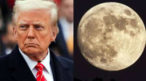 এবার চাঁদের মালিকানার দাবি ট্রাম্পের, নিজেকে সুপারহিরো রূপে প্রকাশ
