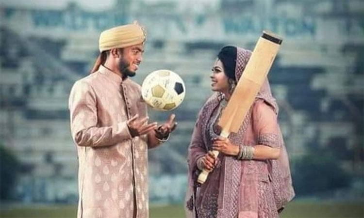 গাঁটছড়া বাধলেন ফুটবলার সুফিল এবং ক্রিকেটার অর্থি!