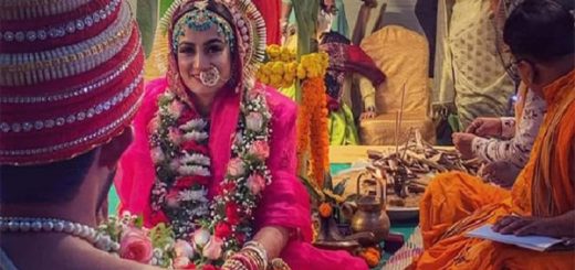 বিয়ের পিঁড়িতে অপর্ণা