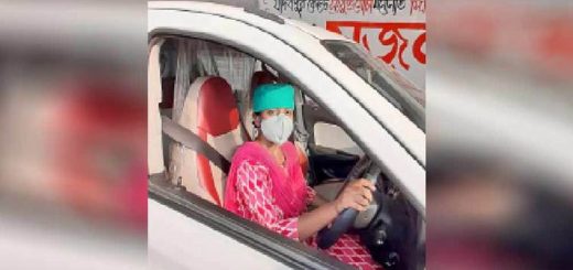 স্টিয়ারিং হাতে এক তরুণীর হার না মানা লড়াই
