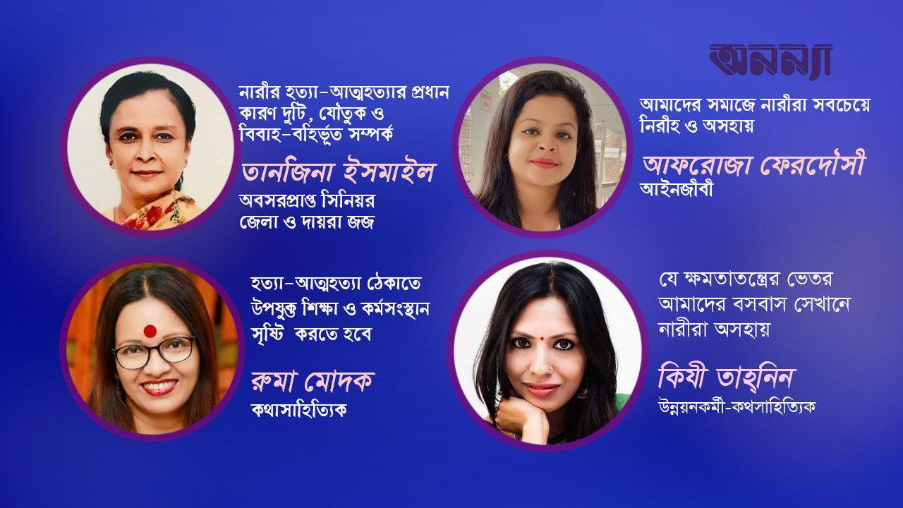 নারীর হত্যা-আত্মহত্যা বন্ধে করণীয় কী?
