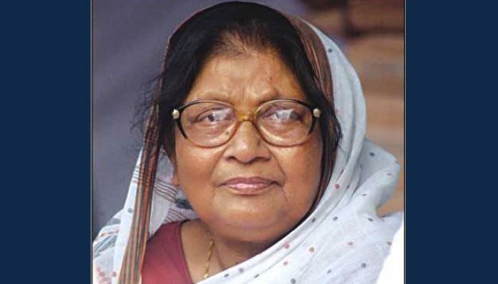 সৈয়দা সাজেদা চৌধুরী আর নেই