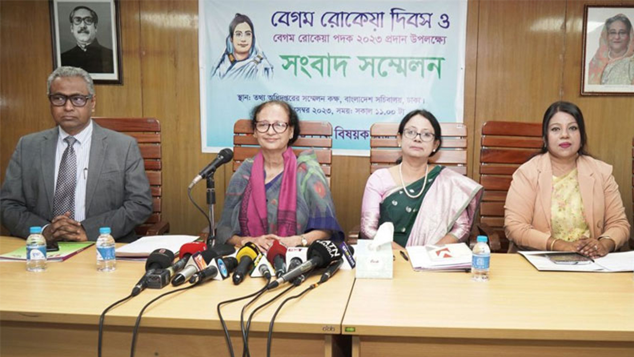 ৫ নারী পাচ্ছেন বেগম রোকেয়া পদক