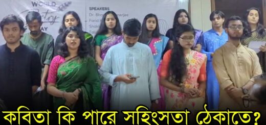 কবিতা কি পারে সহিংসতা ঠেকাতে?