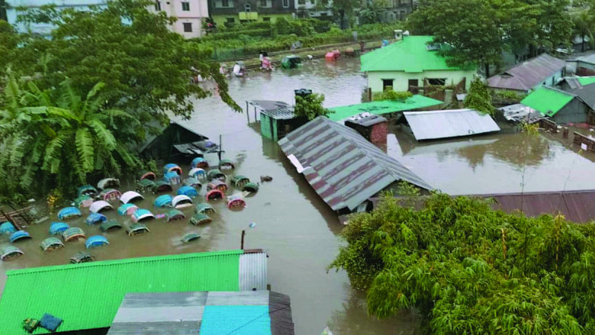 ব্রাহ্মণবাড়িয়ায় বন্যার পানিতে ডুবে গর্ভবতী নারীর মৃত্যু
