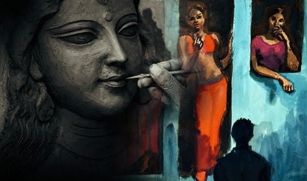 নিষিদ্ধপল্লীর মাটিতেই দুর্গার মৃন্ময়ী রূপ