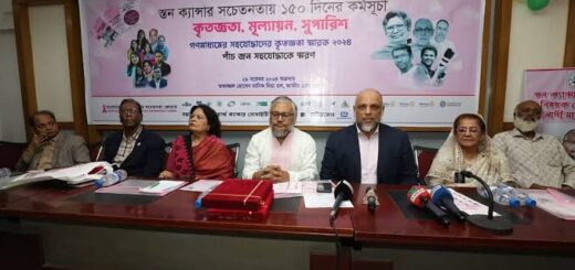 স্তন ক্যানসার সচেতনতা বাড়াতে সমন্বিত উদ্যোগের আহ্বান