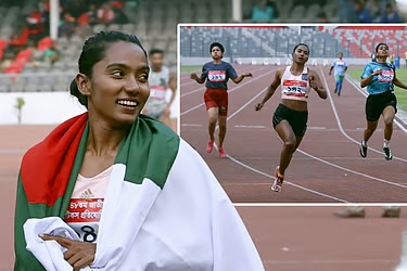 ছেঁড়া স্যান্ডেল থেকে দেশের দ্রুততম মানবী