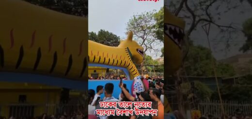 ঢাকের তালে নৃত্যের সাথে বৈশাখ উদযাপন #boishakh #festivevibes #আনন্দশোভাযাত্রা #পহেলাবৈশাখ #শুভনববর্ষ