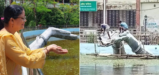 ‘অঞ্জলি লহ মোর’ ভাঙা—ইতিহাসের অপমান নাকি পরিকল্পিত হামলা?